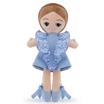 Lalka w niebieskiej sukience S Trudi