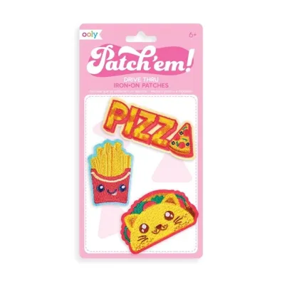Kolorowe Baloniki Naprasowanki Patch Em - Fast Food