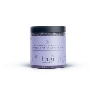 Hagi Cosmetics Naturalny scrub do ciaa z pestek liwki i olejem jojoba 300 g