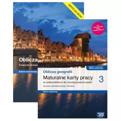 Pakiet Oblicza geografii 3. Podr�cznik i maturalne karty pracy dla liceum og�lnokszta�c�cego i technikum. Zakres rozszerzony. Szko�y ponadpodstawowe. Edycja 2024 - Marcin �witoniak, Marek Wi�ckowski, Roman Malarz, Teresa Wieczorek, Violetta Feliniak, Bogus�awa  Marczewska, Tomasz Karasiewicz, Waldemar Siliczak