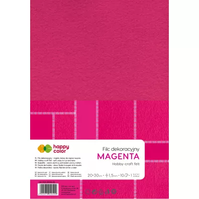 Happy Color Filc dekoracyjny magenta 10 szt.