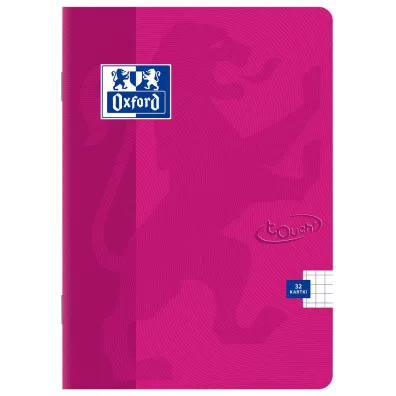 Oxford Zeszyt Touch A4 z marginesem kratka, 5 mm, margines 32 kartki