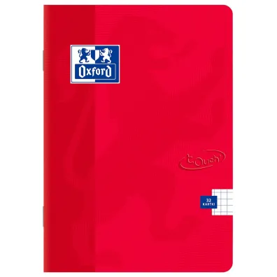 Oxford Zeszyt Touch A4 z marginesem kratka, 5 mm, margines 32 kartki