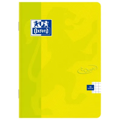 Oxford Zeszyt Touch A4 z marginesem kratka, 5 mm, margines 32 kartki