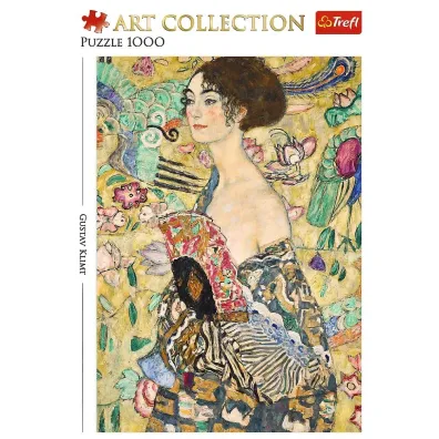 Puzzle 1000 el. Dama z wachlarzem Trefl