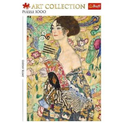 Puzzle 1000 el. Dama z wachlarzem Trefl