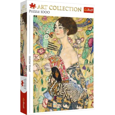 Puzzle 1000 el. Dama z wachlarzem Trefl