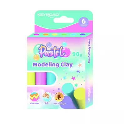 Keyroad Modelina Pastel 6 kolor�w mix 6x15g