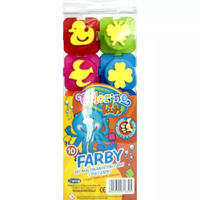 Patio Farby do malowania palcami New Colorino Kids 10 kolorw