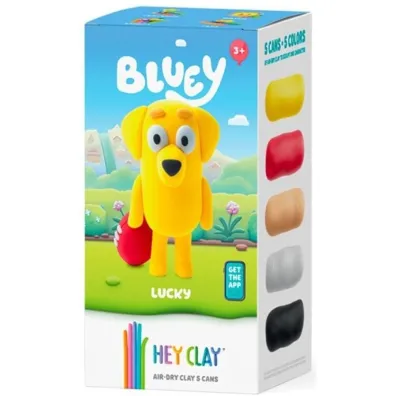Hey Clay. Bluey. Figurki. Lucky z akcesoriami