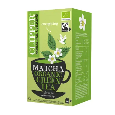 Clipper Herbata zielona z acerol� i match� 20 x 2 g Bio