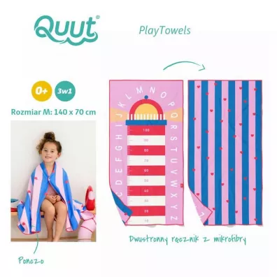 Quut Dwustronny rcznik plaowy PlayTowels M (140 x 70cm) Lighthouse