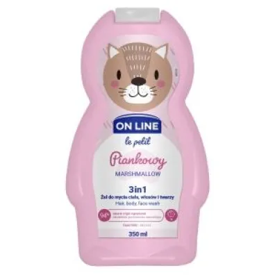 On Line �el do mycia cia�a, w�os�w i twarzy 3w1 dla dzieci Piankowy Le Petit 350 ml