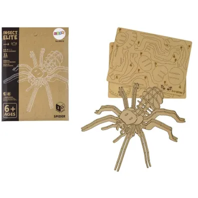 Puzzle drewniane 3D Paj�k sk�adanka edu 31el LeanToys