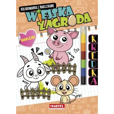 Modu�owa kredka. Wiejska zagroda z naklejkami