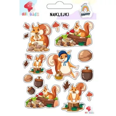 All4Kids Naklejki dla dzieci Wiewi�rki