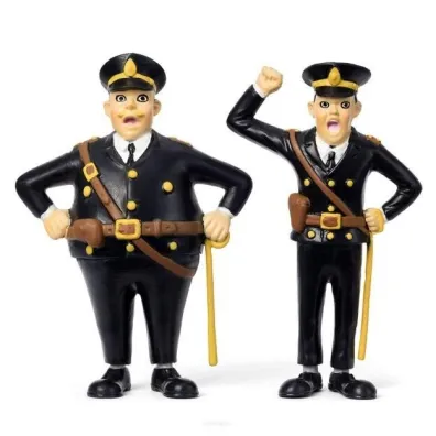 Figurki policjanci Kling i Klang Pippi