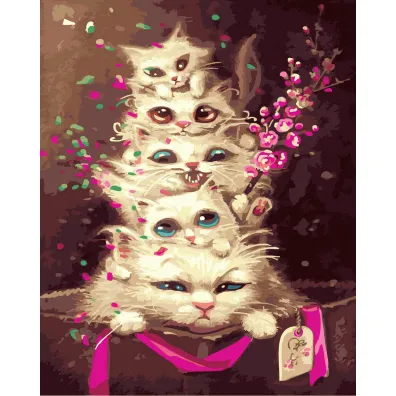 Twoje Hobby Malowanie po numerach - Emocjonalne koci�ta 40x50cm