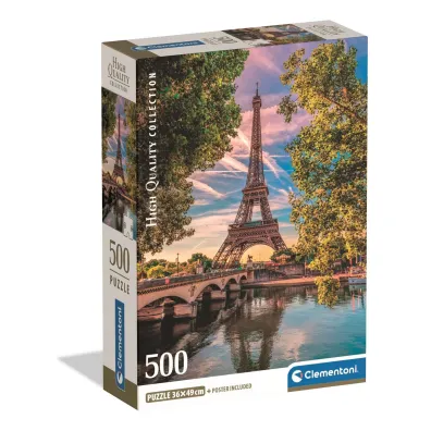 Puzzle 500 el. Along The Seine Clementoni