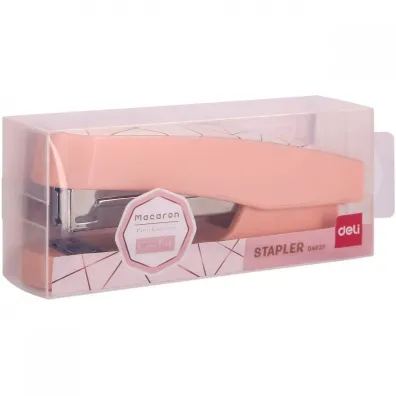 Deli Zszywacz do 25 kartek 24/6 & 26/6 Seria Macaron r�owy
