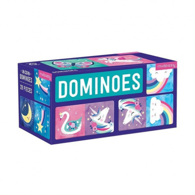 Gra Domino Magiczne jednoroce 3-8 lat Mudpuppy