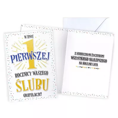 Kukartka Karnet Rocznica �lubu 1