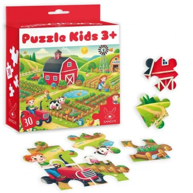 Puzzle 30 el. Kids Farma 3+ Kangur