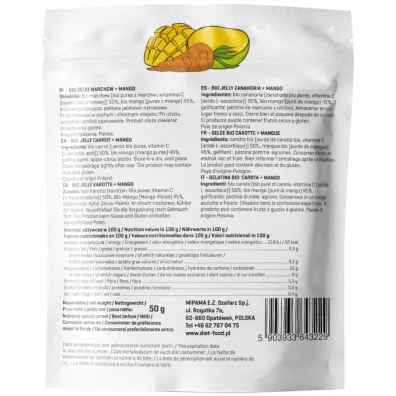 Diet-Food �elki marchew, mango Zestaw 3 x 50 g Bio