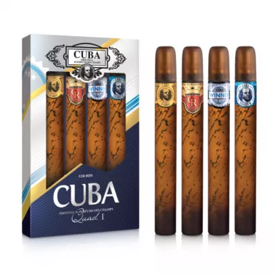 Cuba Original Zestaw w�d toaletowych Quad For Men Gold & Royal & Winner & Shadow 140 ml