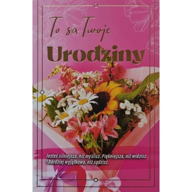 Yeku Karnet urodziny z wymiennymi cyframi JCX-233
