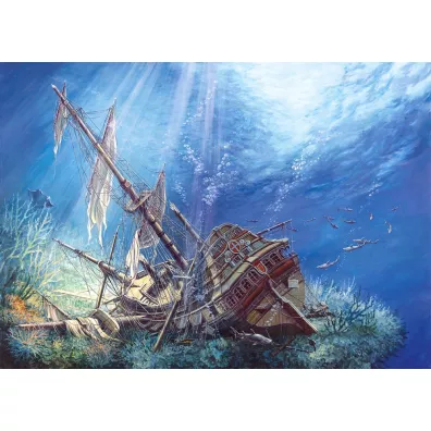 Puzzle 2000 el. Sunk Galleon Castorland