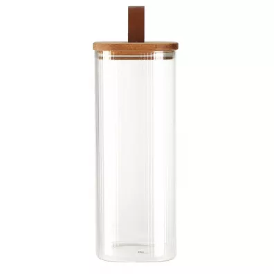 Excellent Houseware Soik szklany z drewnian pokrywk 1.9 l