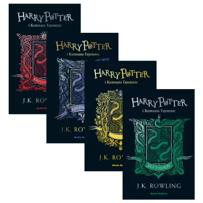 Pakiet Harry Potter i Komnata Tajemnic. Wydanie Jubileuszowe. Edycja Dom�w: Gryffindor, Ravenclaw, Hufflepuff, Slytherin - Joanne Kathleen Rowling