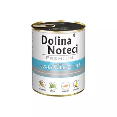 Dolina Noteci Premium Karma mokra dla doros�ych ps�w bogata w jagni�cin� 800 g