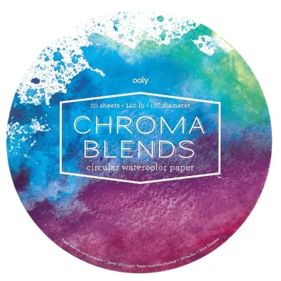 Kolorowe Baloniki Blok do malowania akwarelami okr�g�y Chroma Blends