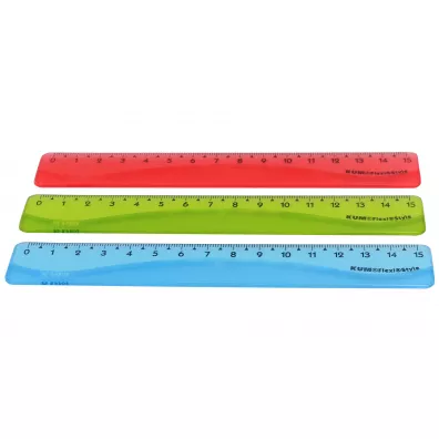 Kum Linijka Flexi Style TB 15cm mix