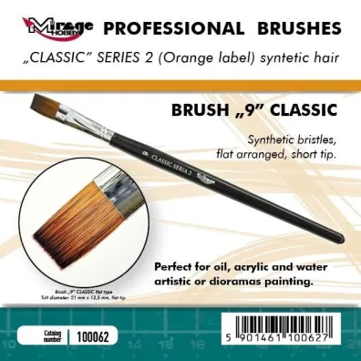 P�dzelek p�aski high quality classic rozm 9