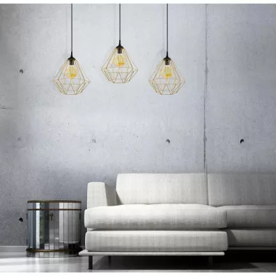 HowHomely Lampa geometryczna Diamond 25 cm