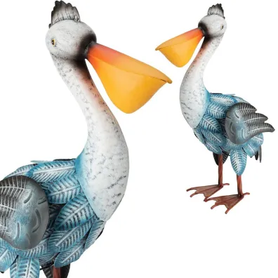 ProGarden Figurka ogrodowa metalowy Pelikan 41 cm