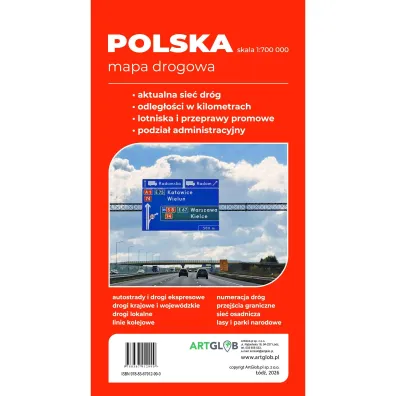 Mapa Polska 1:700 000