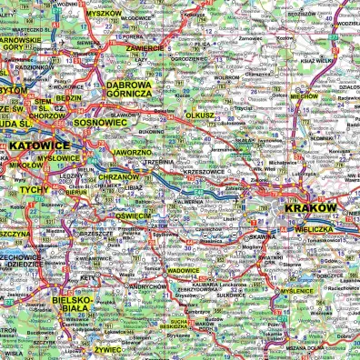 Mapa Polska 1:700 000