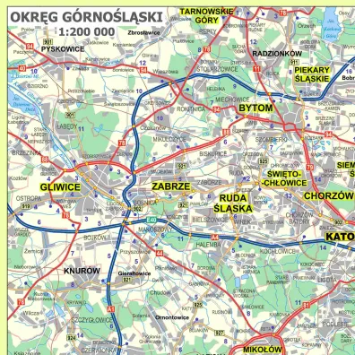 Mapa Polska 1:700 000