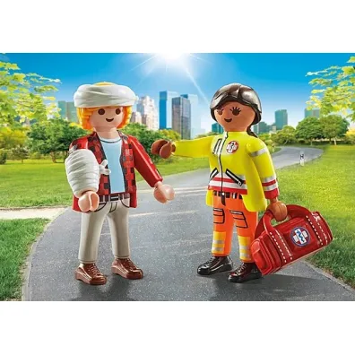 Playmobil DuoPack Sanitariusz z pacjentem 71506