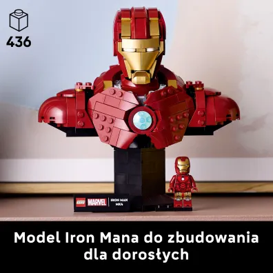 LEGO Marvel Popiersie Iron Mana MK4 76327