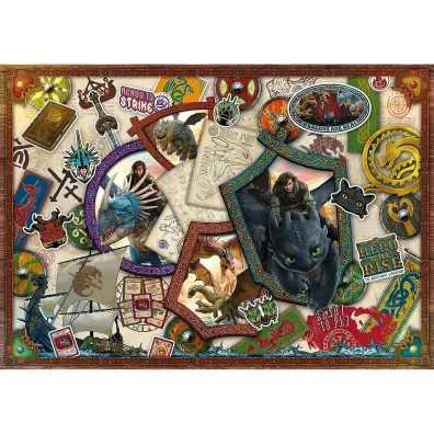 Puzzle 1000 el. Jak wytresowa� Smoka Bohaterowie Trefl
