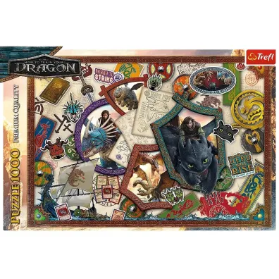 Puzzle 1000 el. Jak wytresowa� Smoka Bohaterowie Trefl