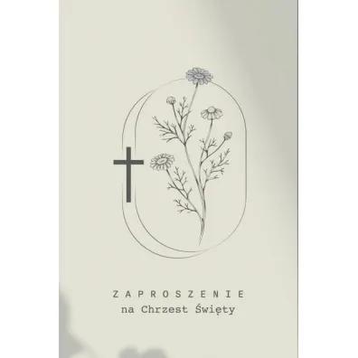 Zaproszenie Chrzciny (5 szt)