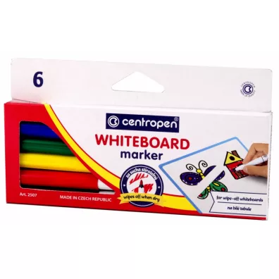 Centropen Marker sucho�cieralny 6 kolor�w