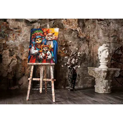 Twoje Hobby Malowanie po numerach - Rodzina kot�w 40x50cm
