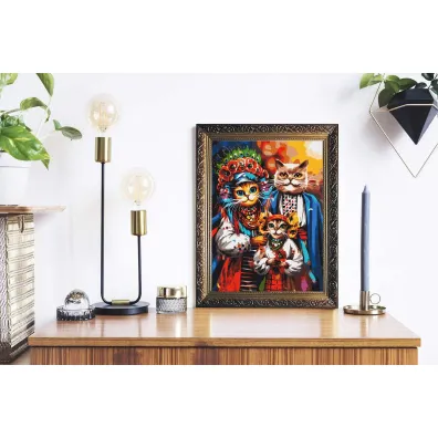 Twoje Hobby Malowanie po numerach - Rodzina kot�w 40x50cm